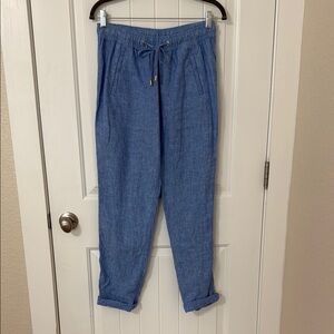Lilly Pulitzer Blue Jogger Sweatpants Elastic Cuffs